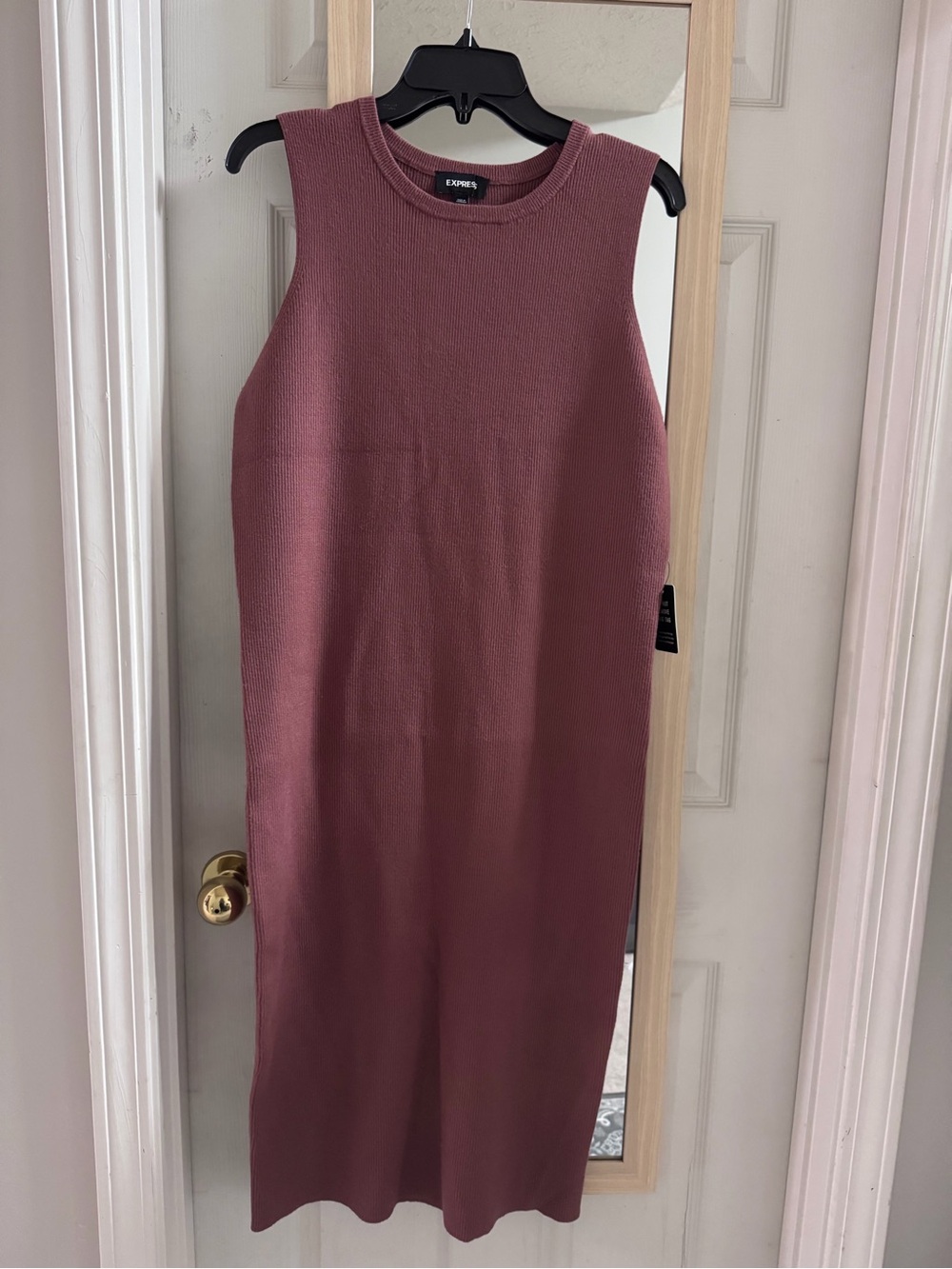 Express Ribbed Midi Dress  Size XL NWT